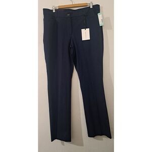 41 Hawthorn Womens Size 16 Navy Blue Work Dress Pants TALL STRETCH ALL SEASON